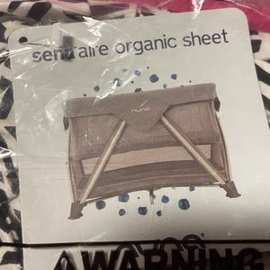 NUNA SENA TRAVEL CRIB ORGANIC FITTED SHEET